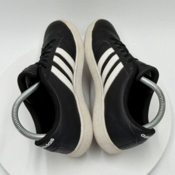 Adidas Women’s Grand Court Base Black Leather Sneakers Size 7 - Picture 4 of 8